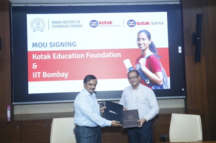 CSR: Kotak Education Foundation signs MoU with IIT Bombay for the launch of an Exclusive Kotak Kanya – IIT Bombay Scholarship, 2024-25